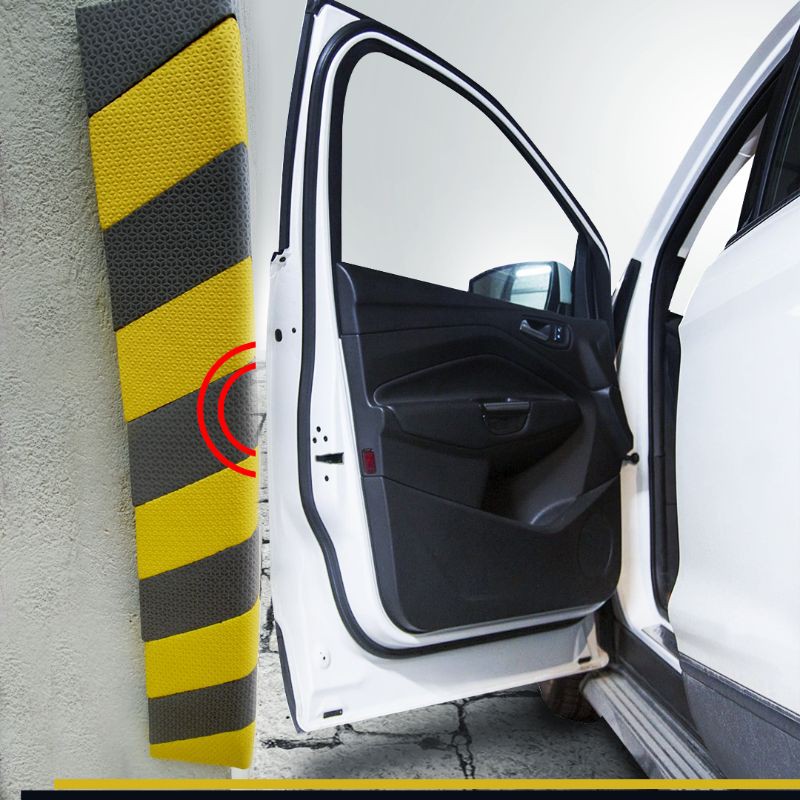 Protetor de Canto e coluna Quina Zebrado 15mm Estacionamento Garagem
