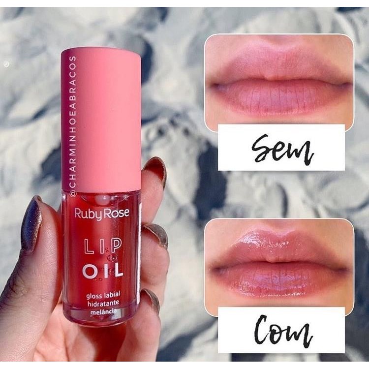 Novo Lip Oil Ruby Rose Sabores Gloss Labial Hidratante Shopee Brasil