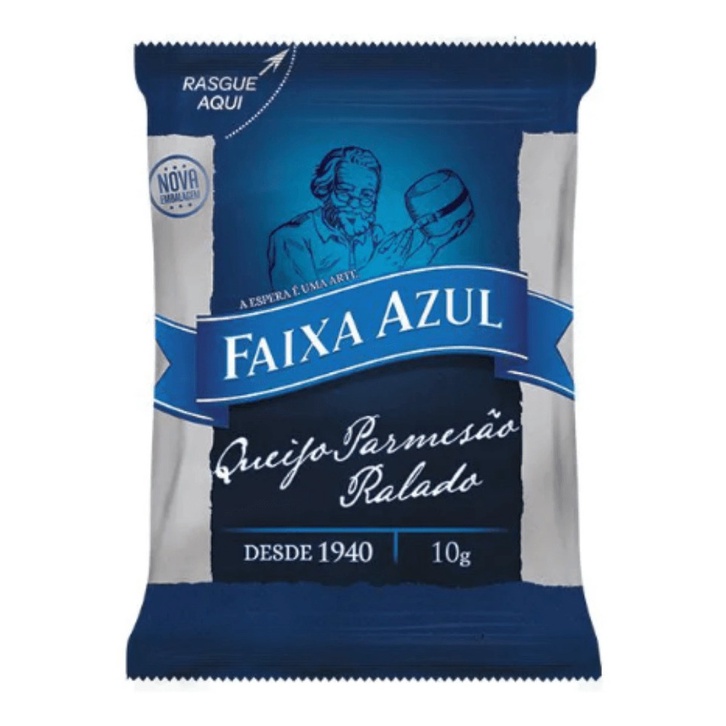Queijo Ralado Parmesao Faixa Azul 100 Saches - 10g