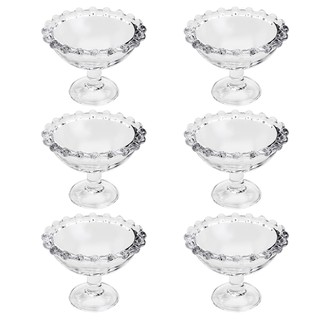 Jogo De Mini Taças  Em Cristal Wolff Pearl 8x6cm 6 Peças