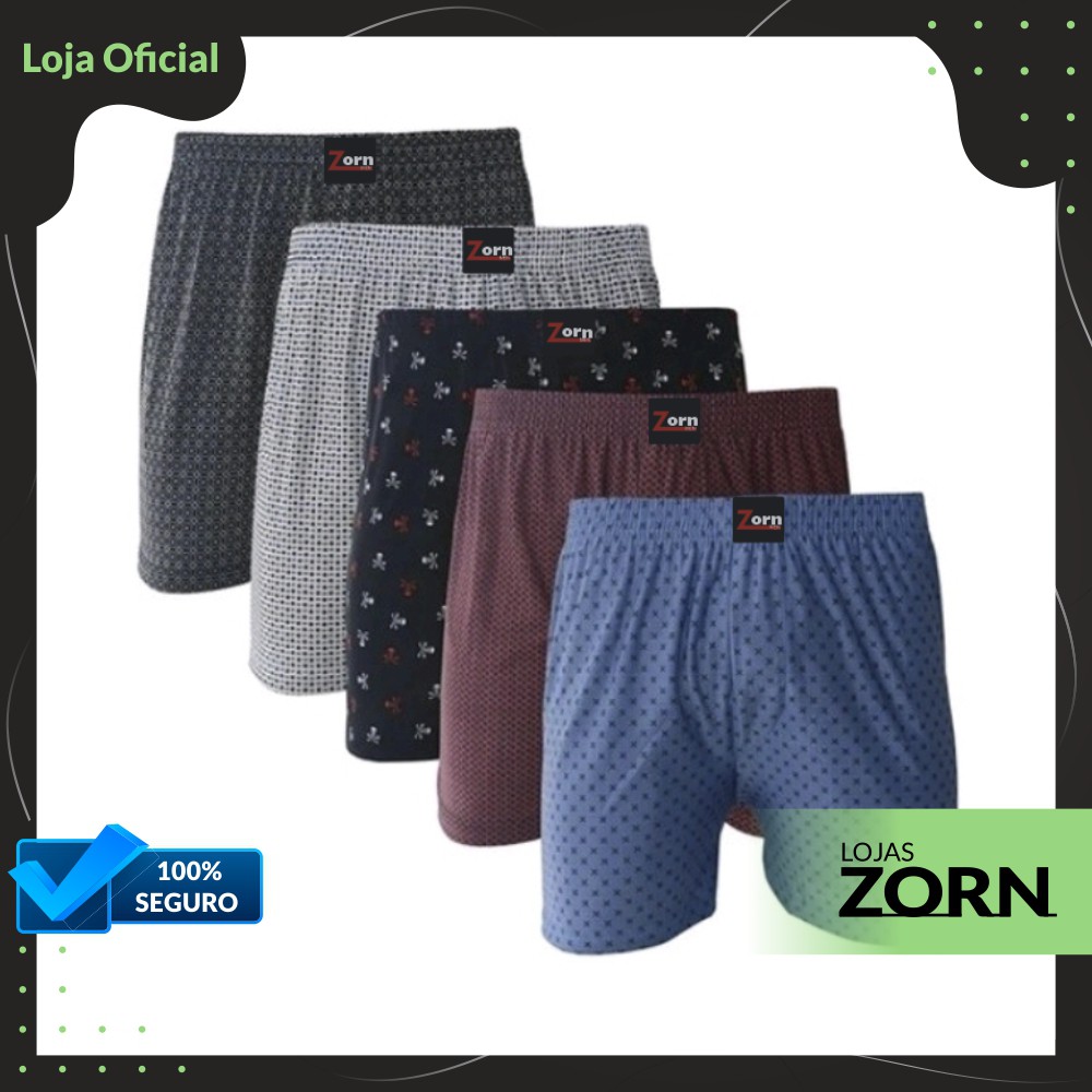 Kit 04 Cuecas Samba Canção Short de Dormir Pijama Masculino Adulto