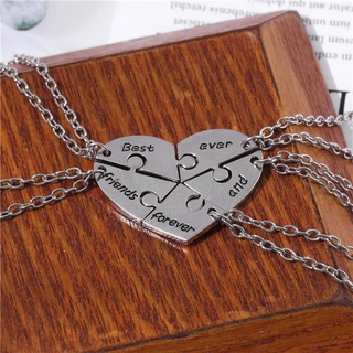 Conjunto De 5 Peças Colar Triângulo Da Liga Com Três Tridimensional Para Sempre/BFF /