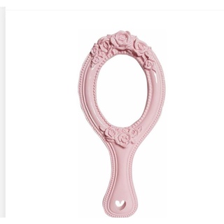 Kit Espelho de Mão em Resina Rosa Bebê - 10 peças