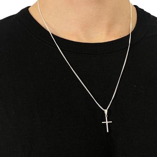 Correntinha Prata 925 Folheada Masculina Grumet 60 cm - Unisssex