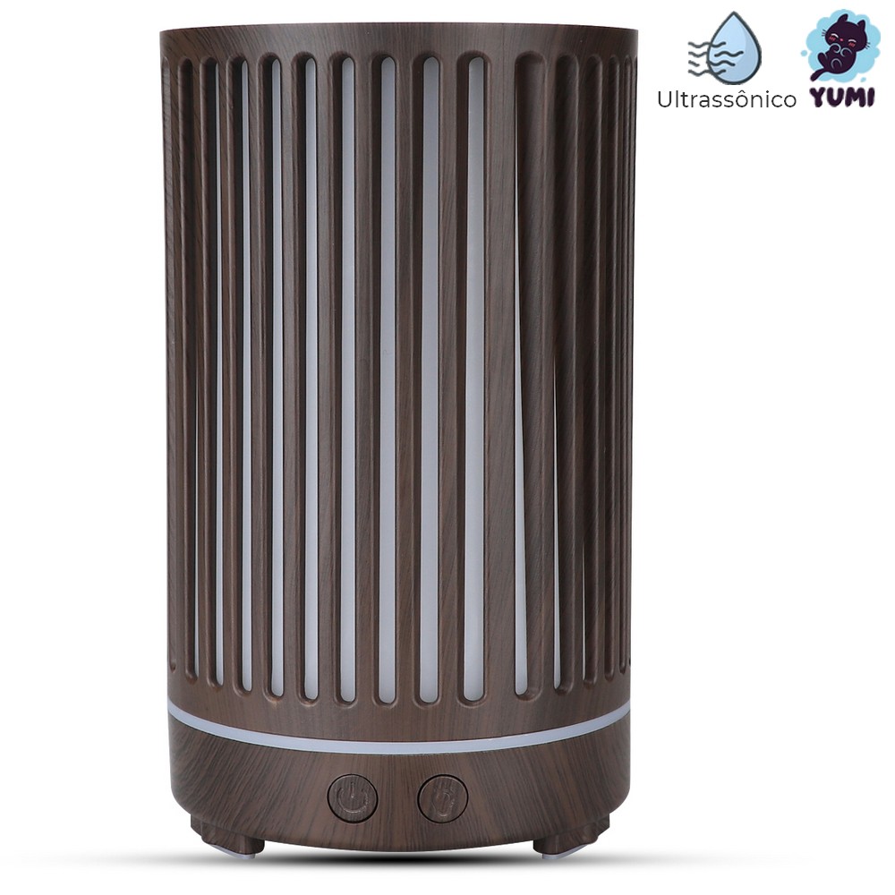 Umidificador Difusor Essências Aromaterapia Bivolt Listras YUMI em Oferta na Shopee