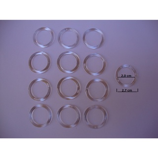 Argola Plástica N° 20 Transparente Artesanato 144 Unidades