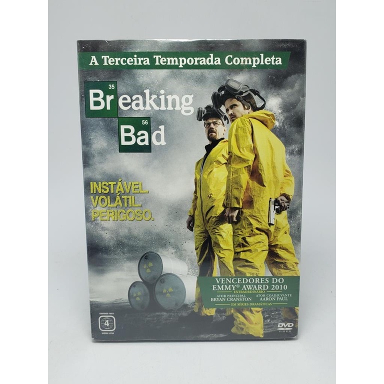 Box Dvd Serie Breaking Bad - 3a Temp. Original Lacrado