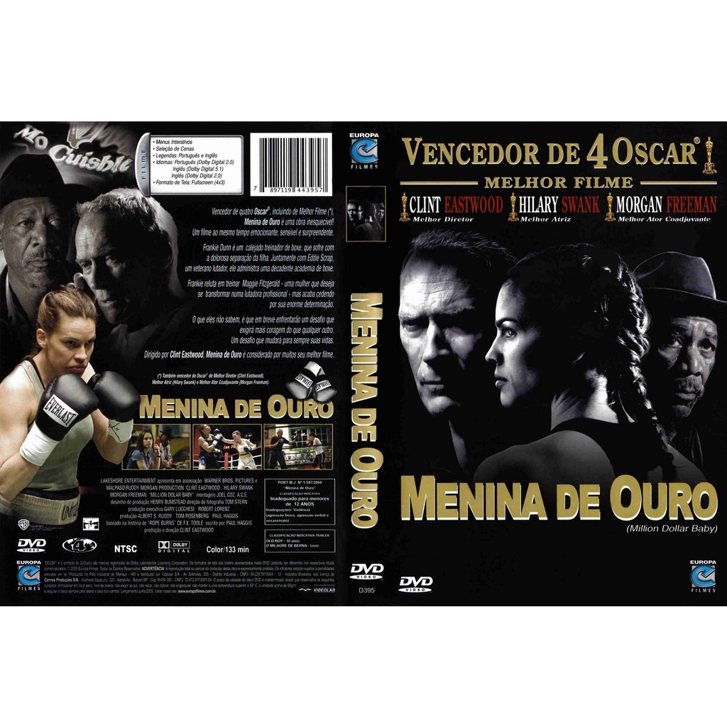 DVD Original Menina de Ouro (Morgan Freeman)