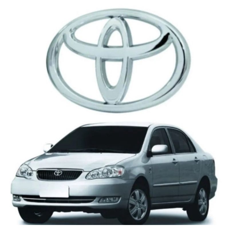 emblema logotipo grade frontal Corolla ano modelo 2003 até 2008 Corolla Fielder