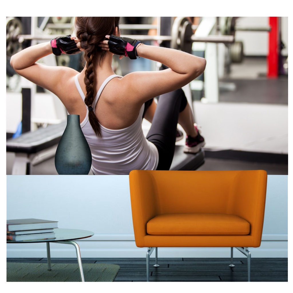 Adesivo Painel Fitness Pilates Academia Musculação S196