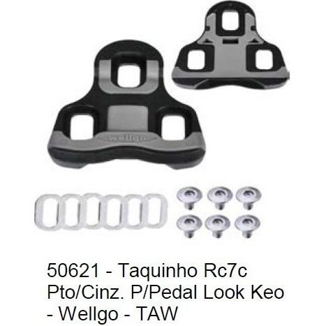 Taco Taquinhos Speed Wellgo Rc7c Preto Cinza Look Keo Road 0º