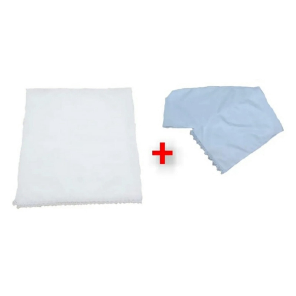 Pano de Cabeça Branco Touca Reto e Pano da Costa 2 Peças Com Lindo Acabamento nas Pontas Branco Não Precisa Passar Umbanda Candomblé Ojá Axé Amor Atabaque Orixás Roupa Religiosa