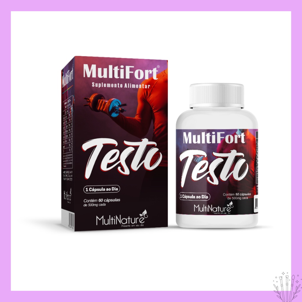 Multifort Testo 60 Caps Precursor de testosterona - Multinature ...