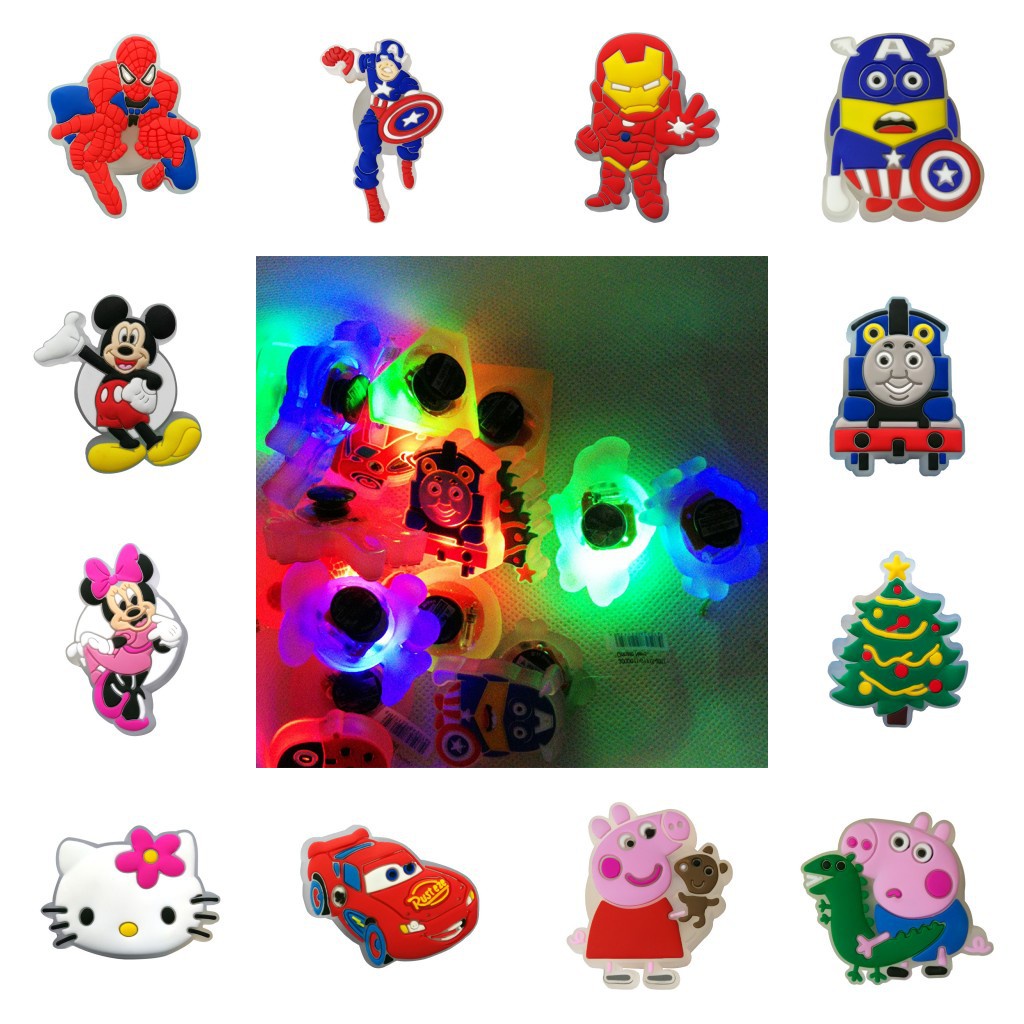 Amuletos De Sapato Iluminados Por LED Para Tamancos , Uma Variedade De Estilos Disponíveis , Acessórios De design Mulher