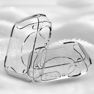 Tampa Da Caixa TPU Soft Clear (Sem Tela) 49/45/44/42/41/40/38mm Para iWatch Série SE 8/7/6/5/4/3/2/1 (Ultra 49mm)