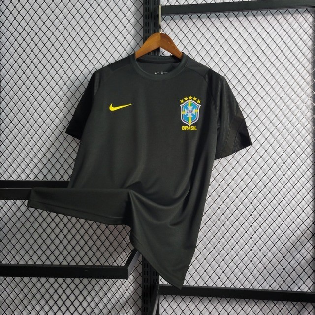 Camisa Brasil Seleção Brasileira Preta 2022/2023 Copa do Mundo | Shopee ...
