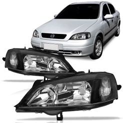 Farol Astra 98 99 2000 2001 2002 Foco Duplo Máscara Negra