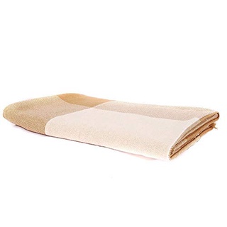 Manta Casal Algodao Caramelo com Bege