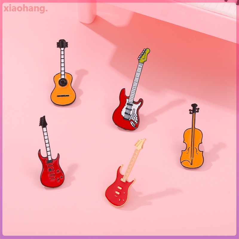 Broche De Liga De Violino Com Joia/Guitarra/Música/Emblemas/Pinos/Acessórios Presentes Para Amigos