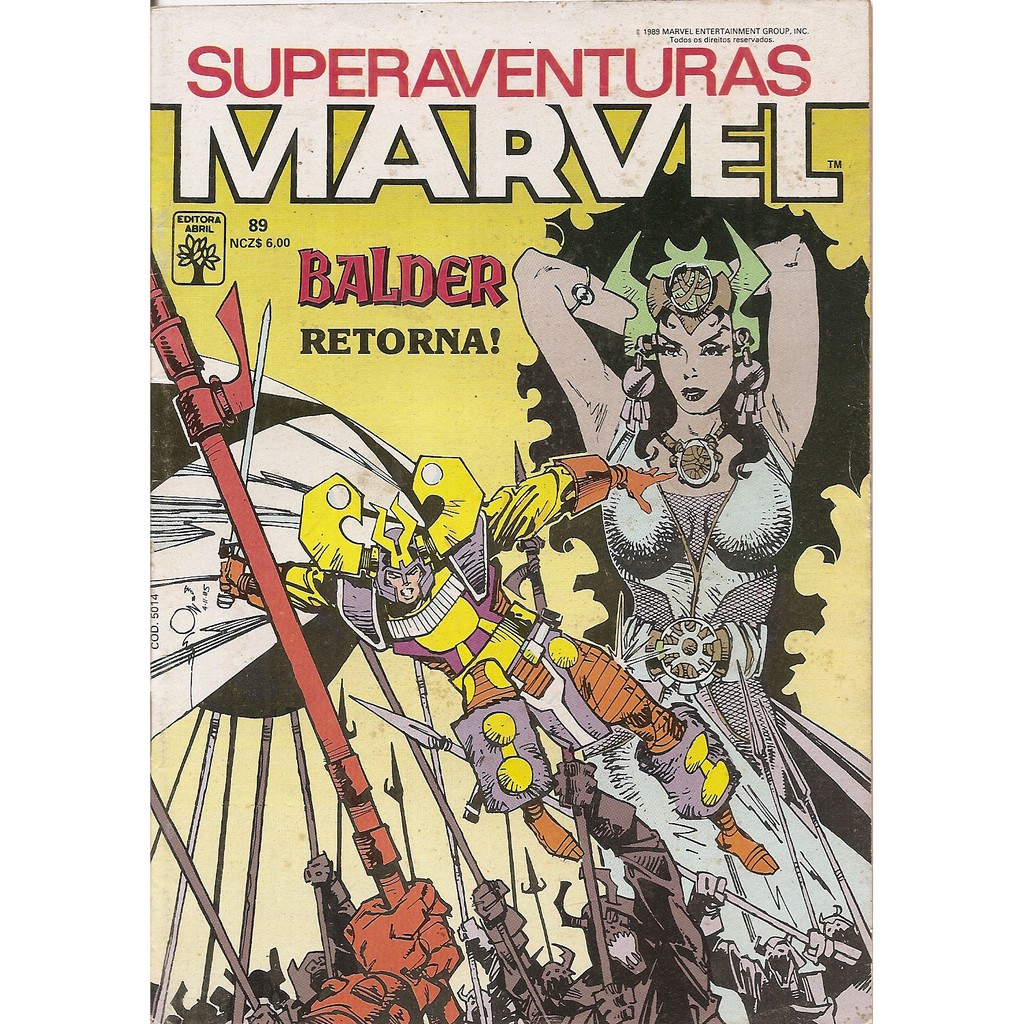 Hq Superaventuras Marvel Nº 89 - Balder Retorna!