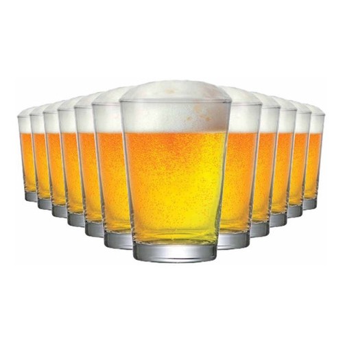 Jogo Copos Cerveja Caldereta P Vidro 300ml 12 Pcs - Home & Living
