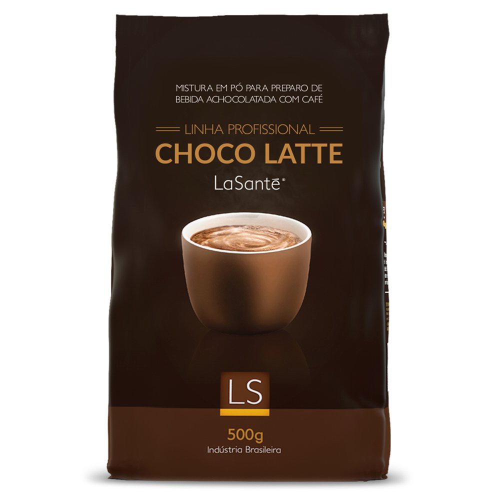 Cappuccino Classic Chocolatte La Santé Embalagem Pouch Com 500 Gramas Linha Profissional Mistura Em Pó