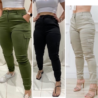 CALÇA CARGO JOGGER FEMININA GRINGA TENDENCIA BLOGUEIRA Skatista roupas femininas