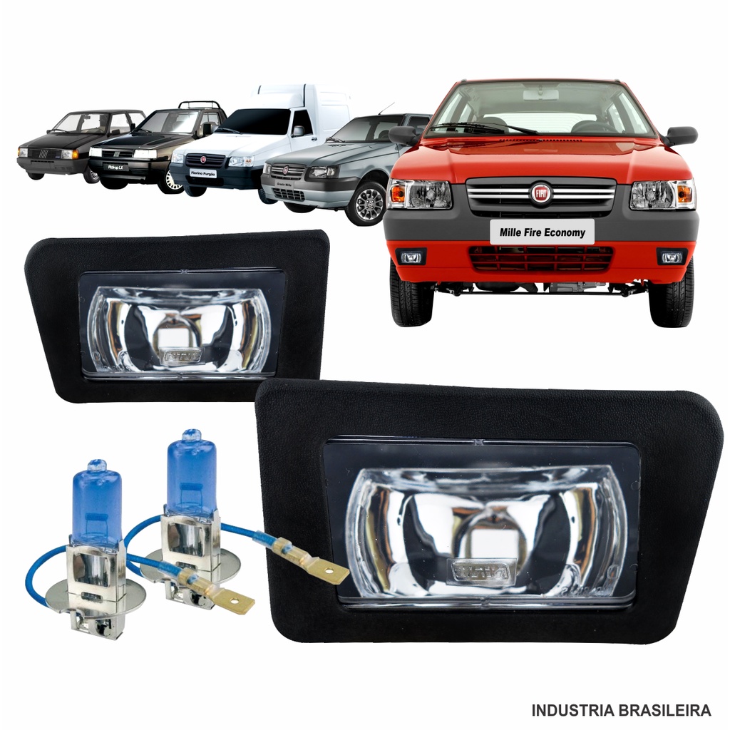 Par Farol Aux milha Uno 1984 85 86 87 88 90 a 2004 + Lampada em Oferta na Shopee