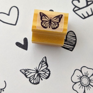 Mini Carimbo Borboleta 2cm para Personalizar Embalagem / Sacola em Oferta na Shopee