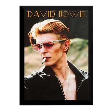 Quadro David Bowie Musica Foto Poster Moldurado