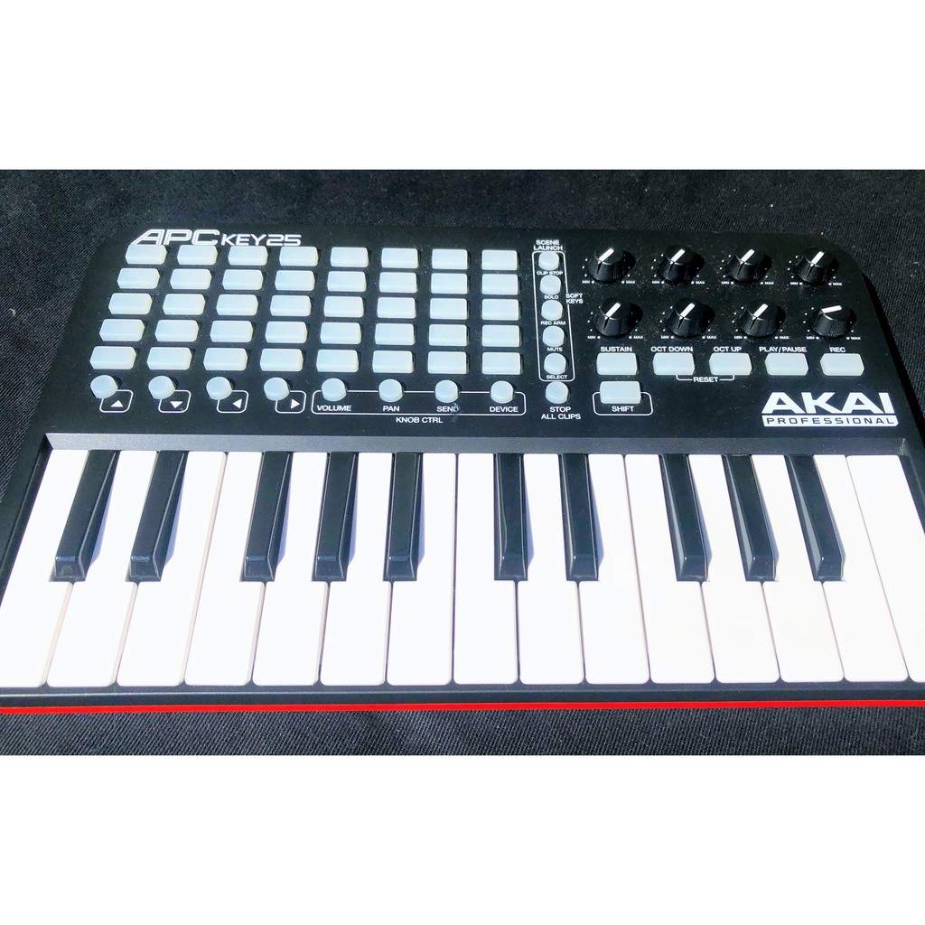 Akai Apc Key 25 Midi 25 Teclas E 40 Pads Teclado Controladora Shopee Brasil