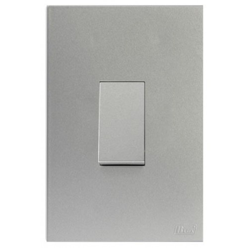 Cj Interruptor Paralelo Vertical 4x2 - Recta Prata Satin Fosco - Brs11934-2pr