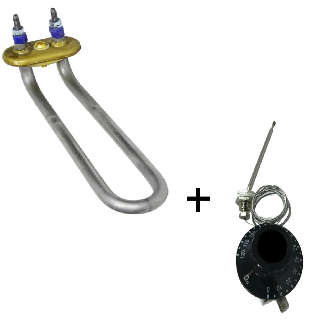 Resistencia + Termostato 20/120o Maquina De Cafe Cafeteira