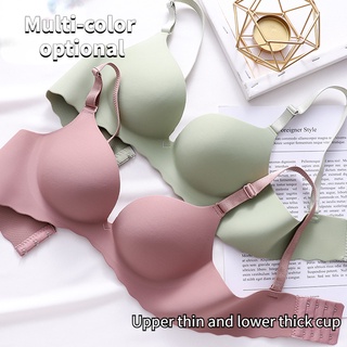 Roupa Íntima Feminina Sem Costura Conjunto De Soutien De Aço Superfície Lisa Anel Sutiã push up