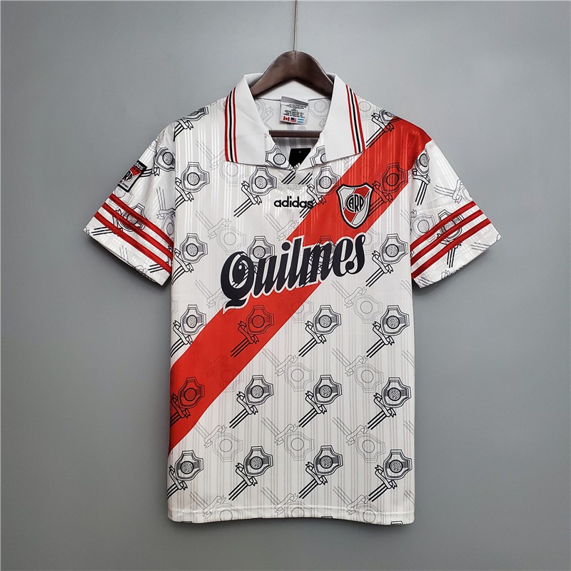 manager Advertisement Facilities Atlético River Plate 1995 - 1996 Home Retro Football Jersey Men Soccer  Training Shirt Team Uniform | Shopee Brasil