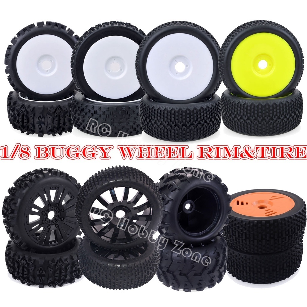 4 Partes Pneu De Carro Off-Road De 1/8 RC Com Rodas 120MM Para Redcat Team VRX HPI Kyosho HSP/Traxxas/Slash