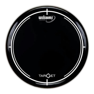 Pele para Bateria 10'' Williams Wb2 Black Target Duplo Filme 10 Polegadas