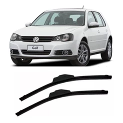 Par Palhetas Limpador De Parabrisa Silicone Golf 2007 A 2009