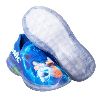 Tênis Sonic Led Infantil Menino Masculino Confortável