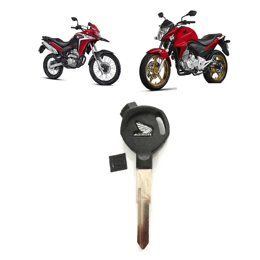 Chave Moto Honda Magnética Xre CB300 CG150 FAN Original em Oferta na Shopee