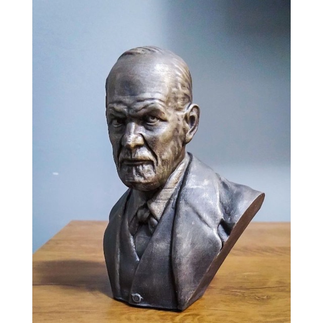 Busto Estátua Sigmund Freud Psicanálise - Impressão 3D