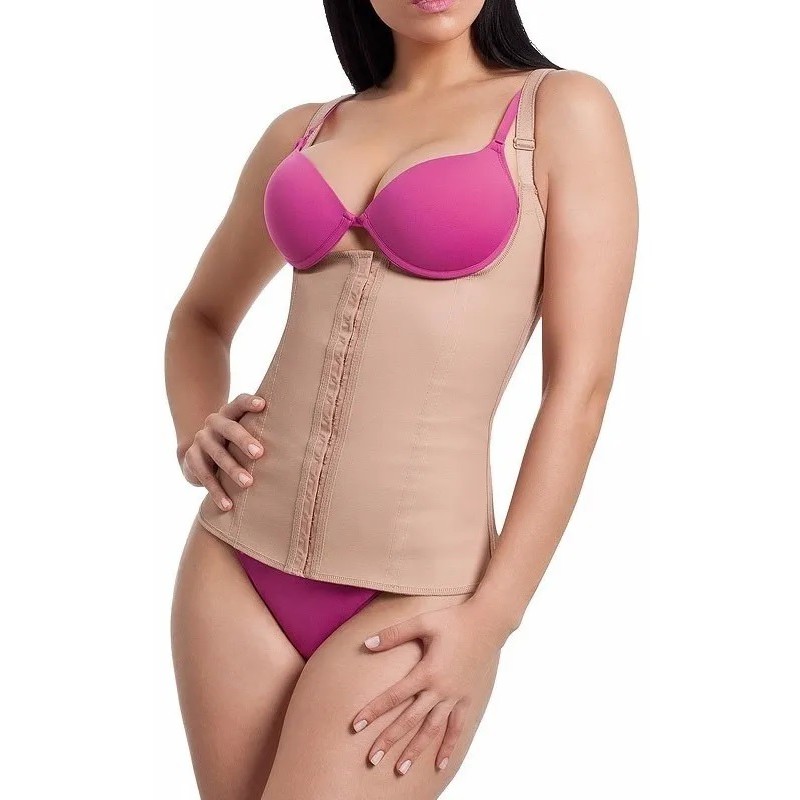 Cinta Corselete Modeladora Abdominal emborrachada com alça corpete Ref 431 Esbelt