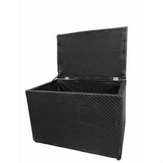 Baú Puff Medio 60x40 Courino Quadriculado Decoração Organizador de Objetos em Oferta na Shopee