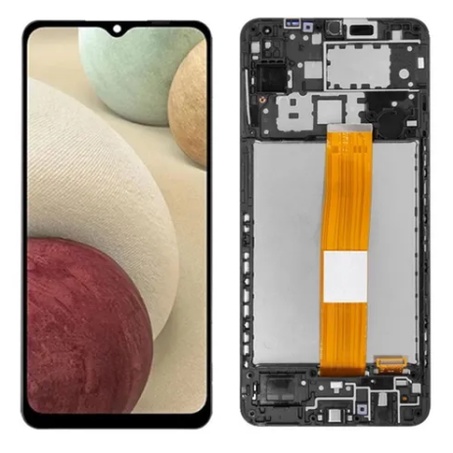 Tela Frontal Display Touch LCD A12 Com Aro A02 Com Aro Pronta Entraga