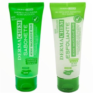 Kit 2un Dermachem - 1un Sabonete Líquido + 1un Gel Esfoliante Ácido Salicílico - 100g