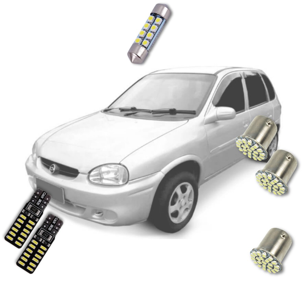 Kit Super Led Interno Chevrolet Corsa Super Hatch 4P 1997 a 2002