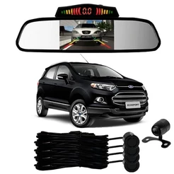 Sensor De Ré + Espelho Camera Ré Ford Ecosport Preto