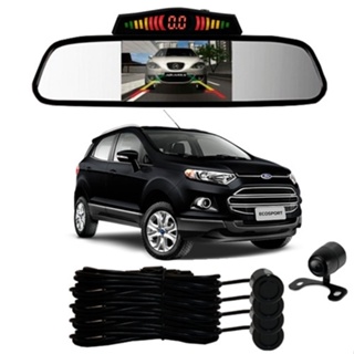 Sensor De Ré + Espelho Camera Ré Ford Ecosport Preto em Oferta na Shopee