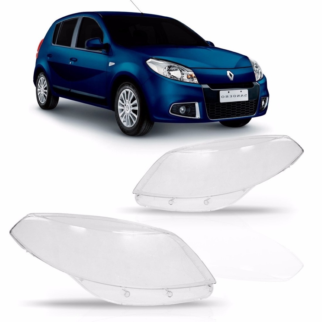Lente Farol Renault Sandero 2012 2013 2014
