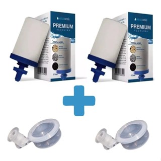Kit 2 Velas Oasis Tripla Ação Para Filtro Barro + 2 Boias Dosadoras em Oferta na Shopee